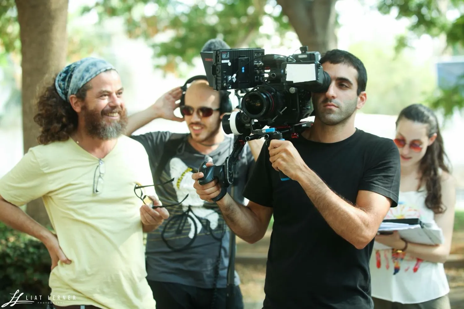 Matan filming on location